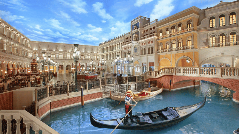 gondola ride at the venetian resort